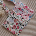 Load image into Gallery viewer, Mini wet bags for storing reusable menstrual pads or reusable breast pads. menstrual pad bag. cloth menstrual pad bag. mini floral wet bag by my little gumnut. 
