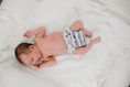Load image into Gallery viewer, Newborn Cloth Nappy - Slate Stripe
