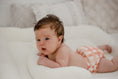 Load image into Gallery viewer, Newborn Cloth Nappy - Gingham (Rust)
