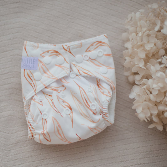 Newborn Cloth Nappy - Eucalyptus