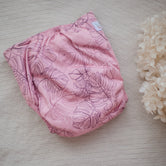 Newborn Cloth Nappy - Monsterra Pink