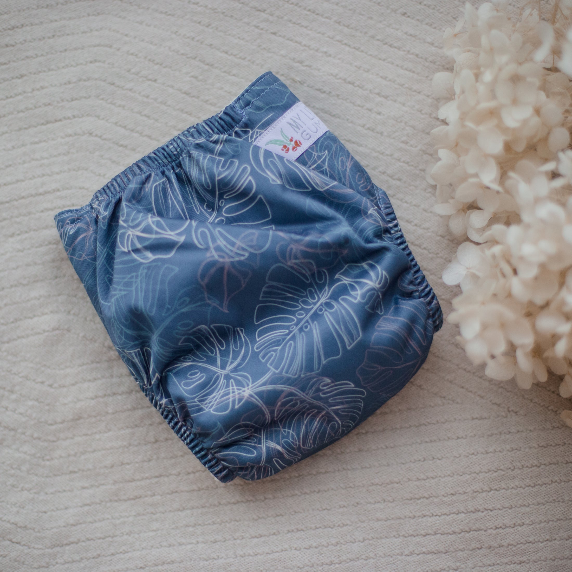 Cloth Nappy 2.0 - Monsterra Blue