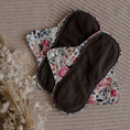 Load image into Gallery viewer, Reusable Menstrual Pads by My Little Gumnut. Cloth Pads Australia. Period pads. 2 Floral menstrual pads. 
