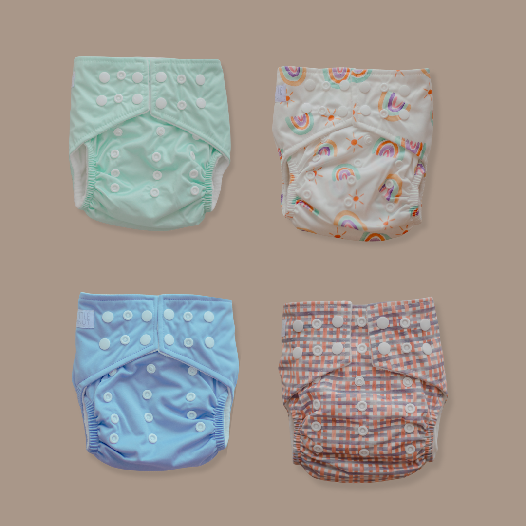 Cloth Nappy 2.0 Trial Bundle (4 Nappies)