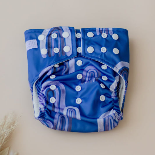 Cloth Nappy 2.0 - Rainbow (Blue)