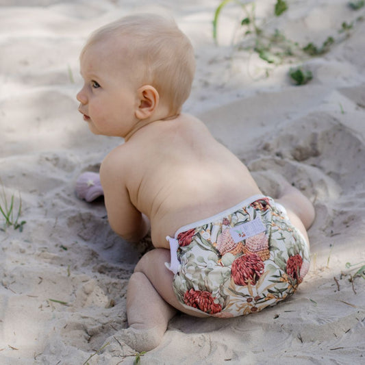 Swimming Nappy - Blush Botanical