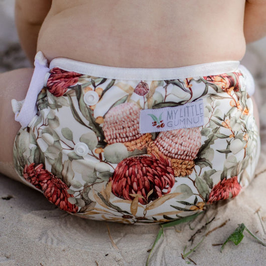 Swimming Nappy - Blush Botanical
