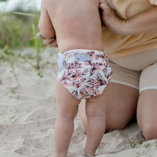 Swimming Nappy - Eucalyptus Red