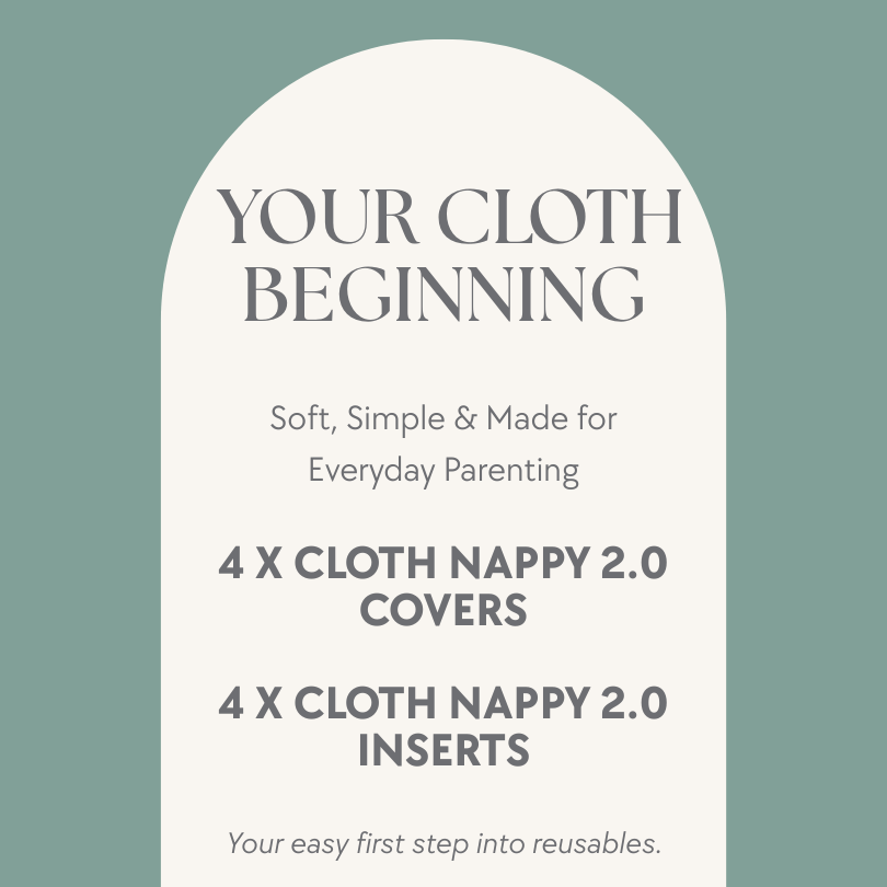 What’s included in the Your Cloth Beginning bundle - reusable cloth nappies and inserts.
