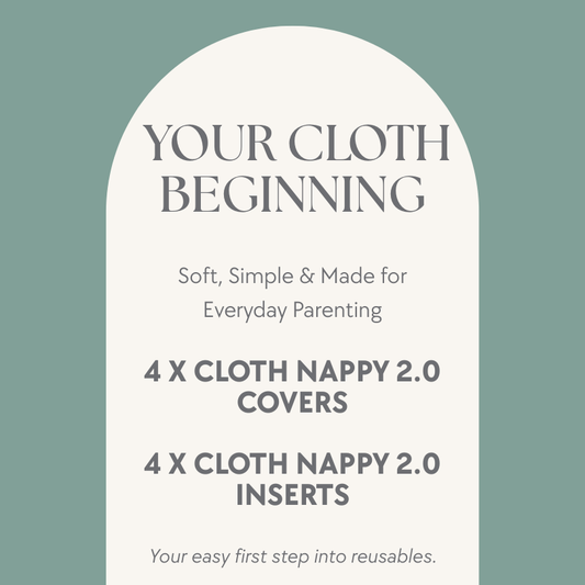What’s included in the Your Cloth Beginning bundle - reusable cloth nappies and inserts.