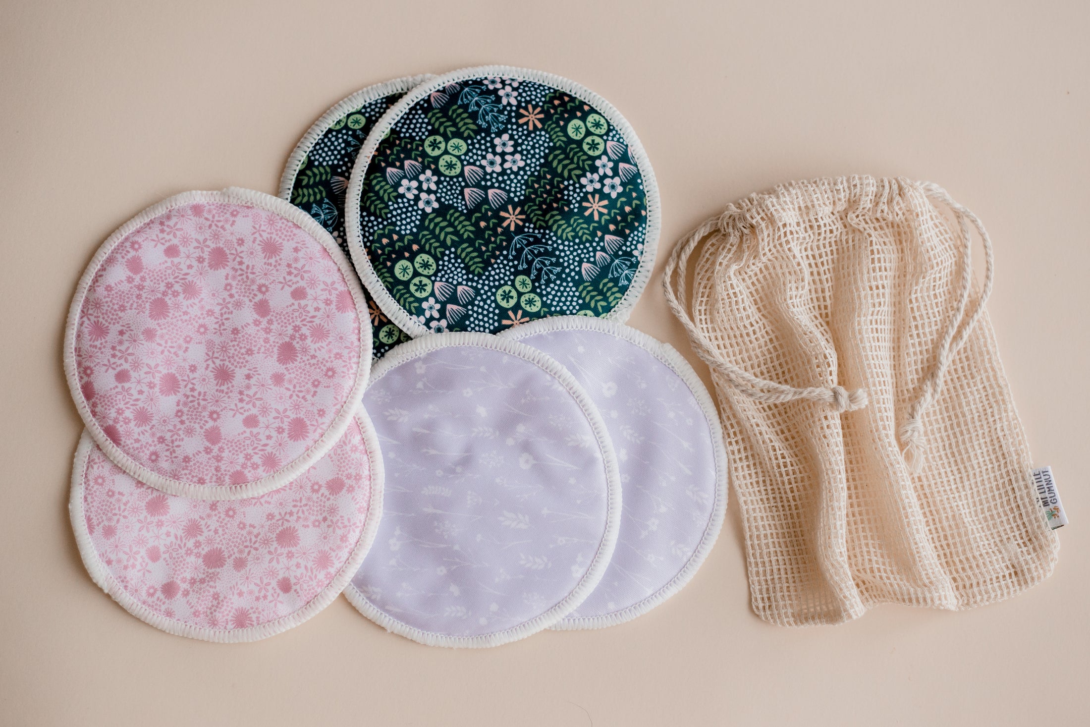Reusable Breast Pads 3 Pairs (assorted designs)
