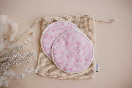 breast pads by my little gumnut. floral breast pads. nursing pads. Australia. 