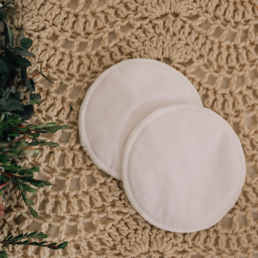 Reusable Breast Pads Nighttime - Classic White