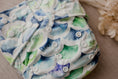 Load image into Gallery viewer, xdouble gusset cloth nappies by my little gumnut. reusable nappy australia. cloth nappies australia. eco friendly nappies. mermaid nappy.
