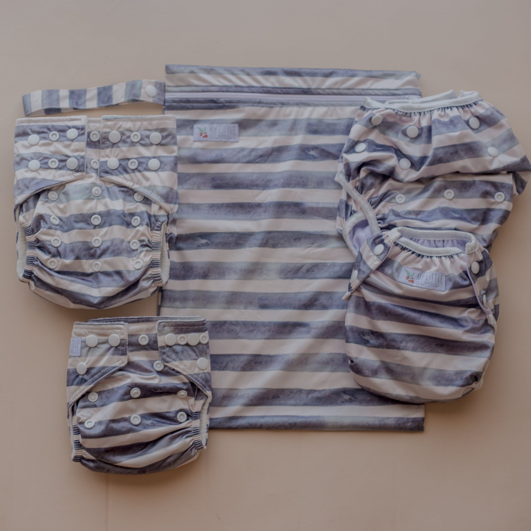 Modern cloth nappies by my little gumnut. australian owned reusable nappies. bamboo cloth nappies.