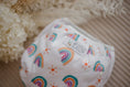 Load image into Gallery viewer, Pastel rainbow swimming nappy. Australian artist designed swim nappy. My little Gumnut. 
