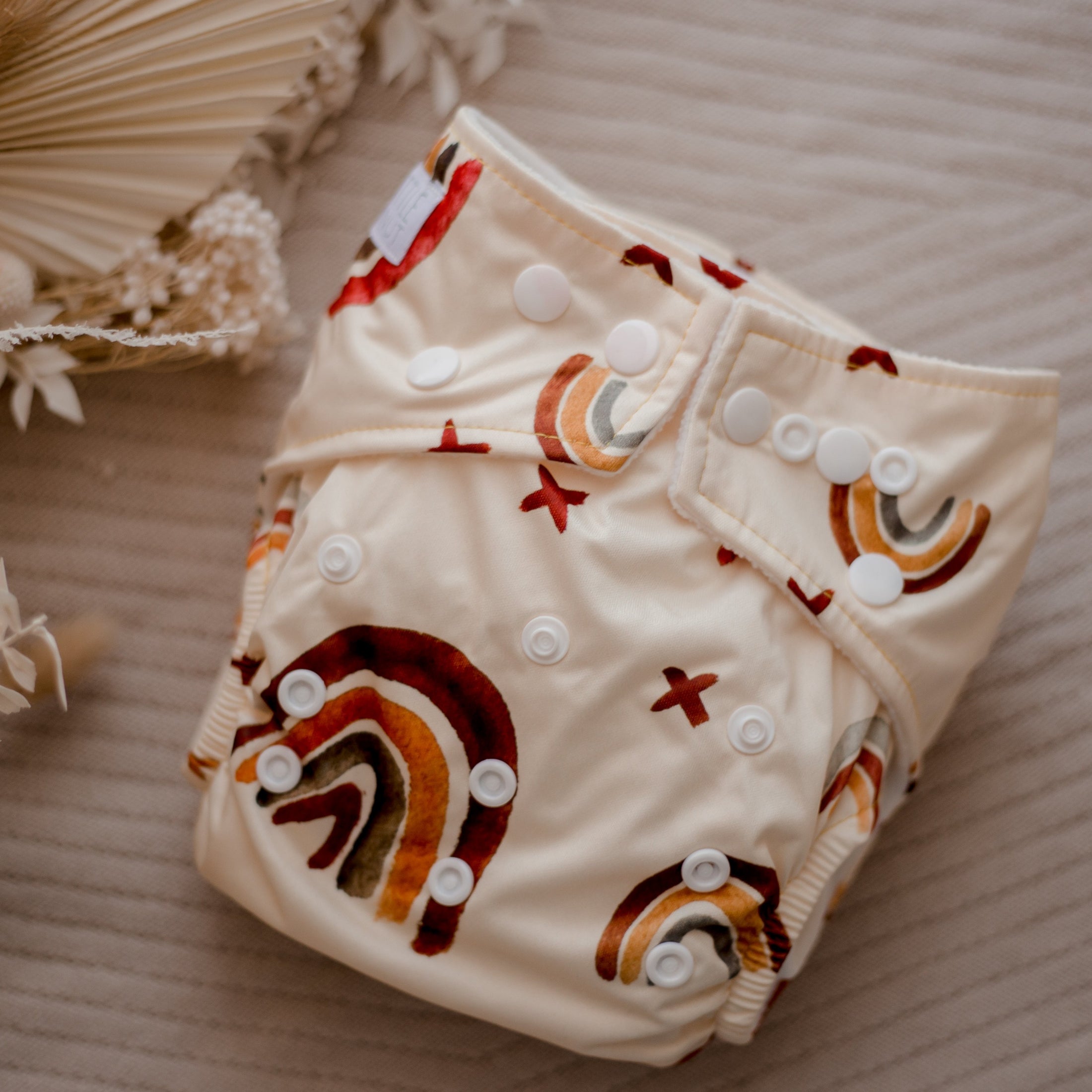 Cloth Nappies by My Little Gumnut. Resuable cloth diaper. Rainbow cloth nappy. Australian cloth nappies. 