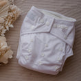 Load image into Gallery viewer, Modern cloth  nappies by my little gumnut. resuable cloth nappies. cloth nappies australia. ivory cloth nappy. white cloth nappy. traditional cloth nappy. 
