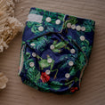Load image into Gallery viewer, modern cloth nappies by my little gumnut. reusable cloth nappies. cloth nappies australia. tropical frogs cloth nappy. 
