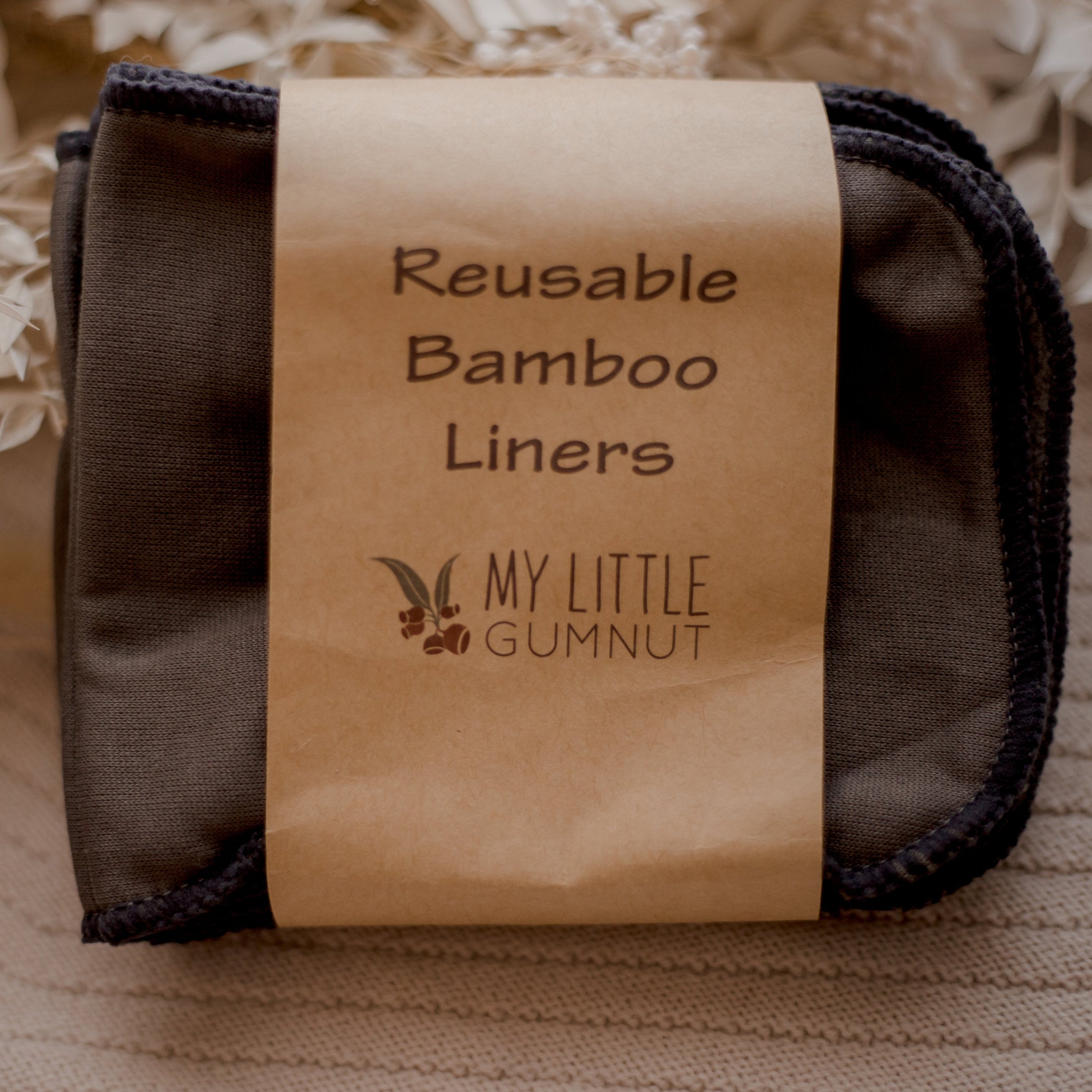 Reusable bamboo liners for cloth nappies. Cloth nappies by my little gumnut australia. 