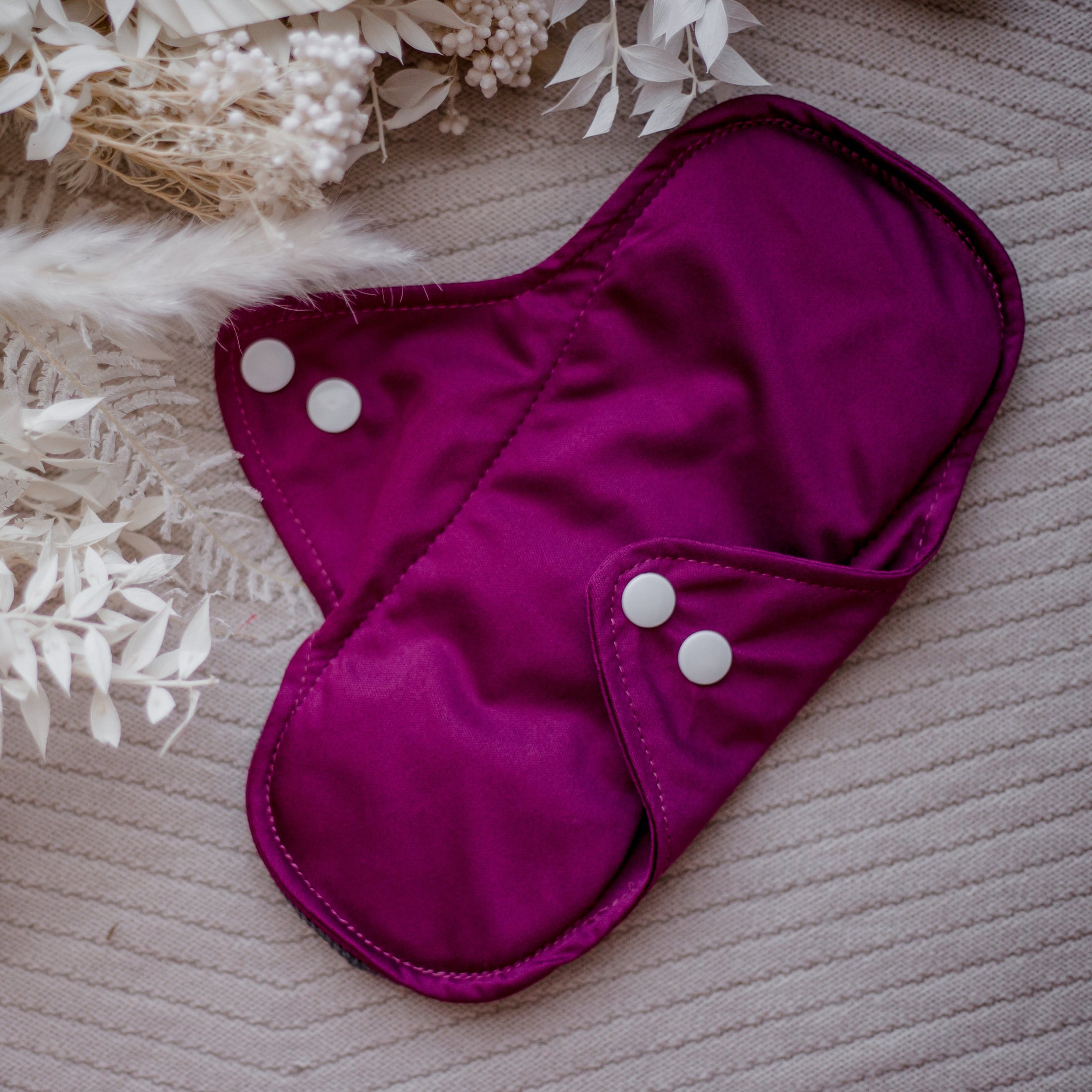 Mulberry Menstrual Pad. Reusable Menstrual Pad by My Little Gumnut. Cloth Pads Australia. Reusable period pads.