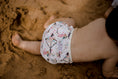 Load image into Gallery viewer, Baby wearing boho princess reusable swimming nappy. Australian designed cloth swimming nappy. My Little Gumnut.
