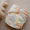 Load image into Gallery viewer, Australian cloth nappies. Reusable diapers. Tye dye cloth nappy. My little gumnut. reusable nappies australia.
